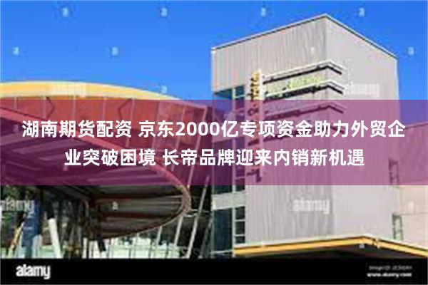 湖南期货配资 京东2000亿专项资金助力外贸企业突破困境 长帝品牌迎来内销新机遇